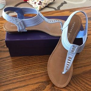 Madden girl light blue sandals (8.5)